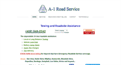 Desktop Screenshot of a1roadservice.com